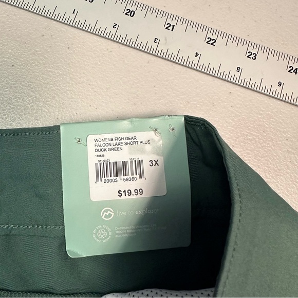 Magellan Outdoors Forest Green Flat Front Shorts - Picture 5 of 6